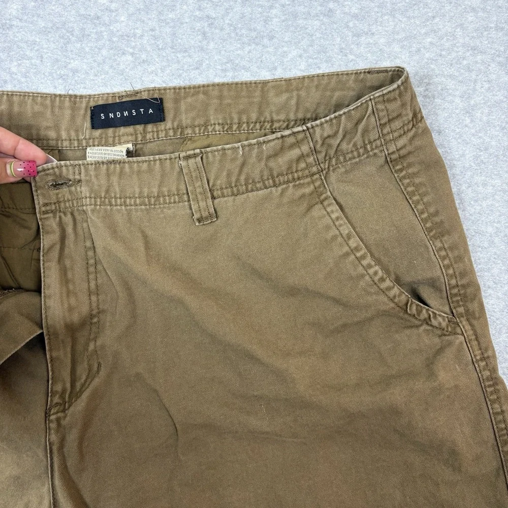 SNDNSTA Mens 42 Chino Shorts Brown Cotton Utility Gorpcore Outdoor Cargo 742478
